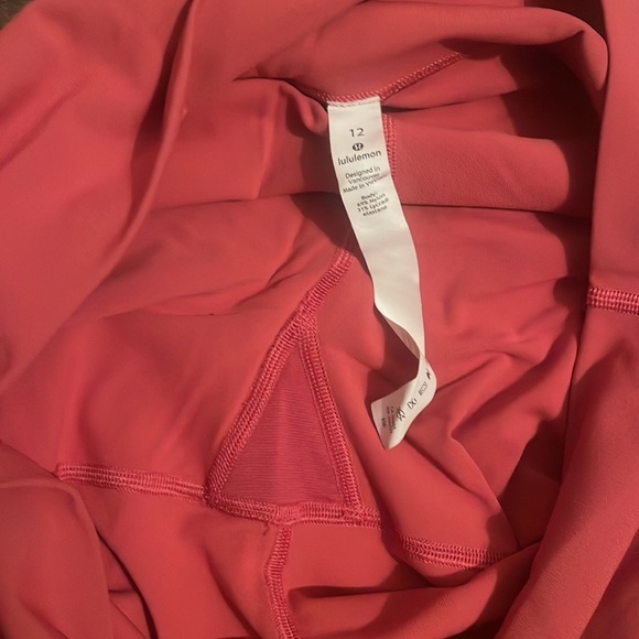 Lululemon Align High Rise Crop Leggings Coral Size 12 - Picture 5 of 5